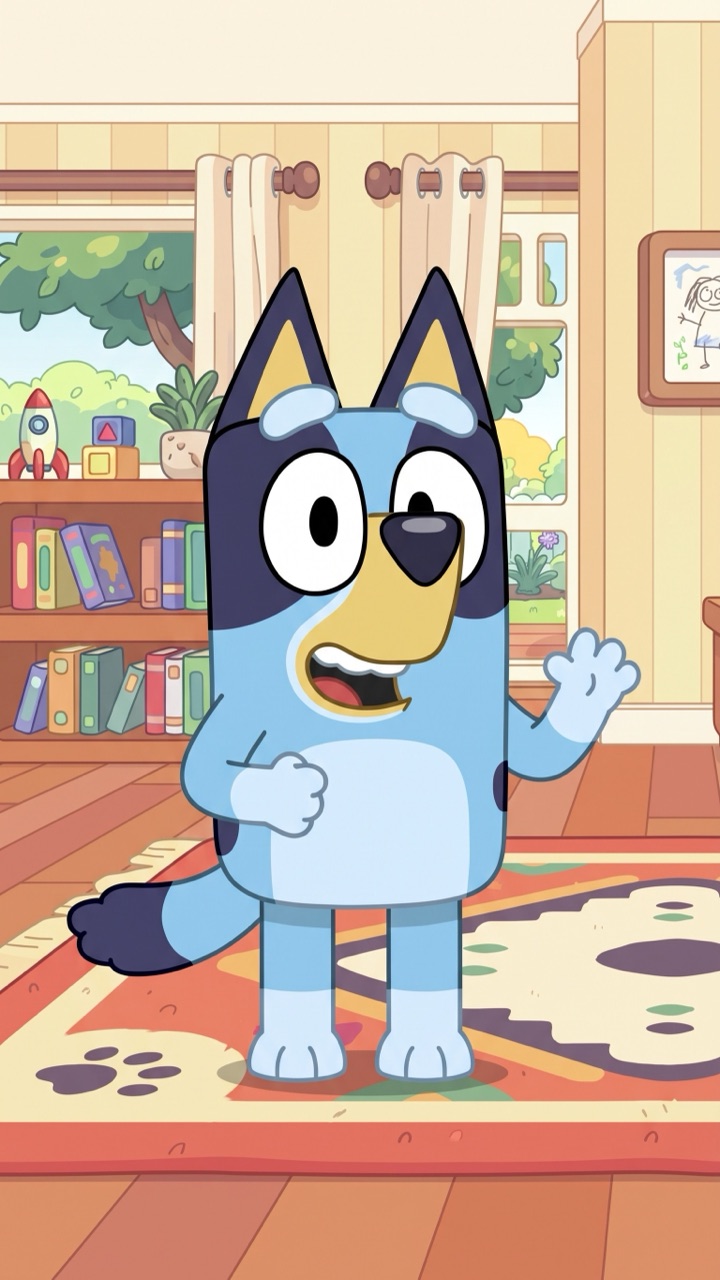 Recado do Bluey em vídeo personalizado