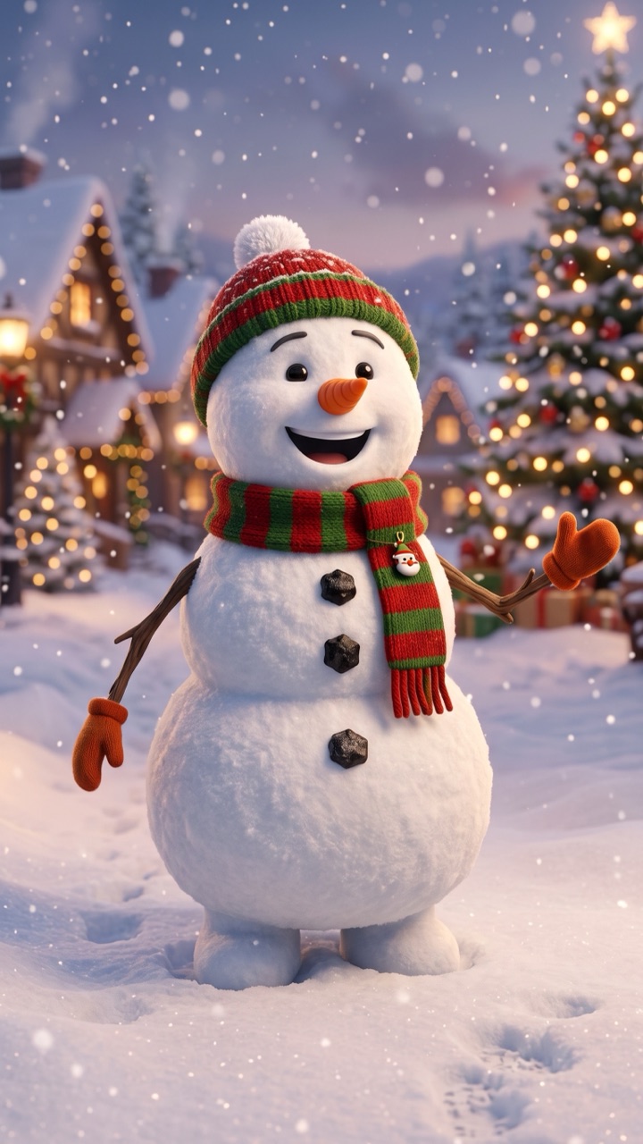 Recado do Boneco de Neve em vídeo personalizado