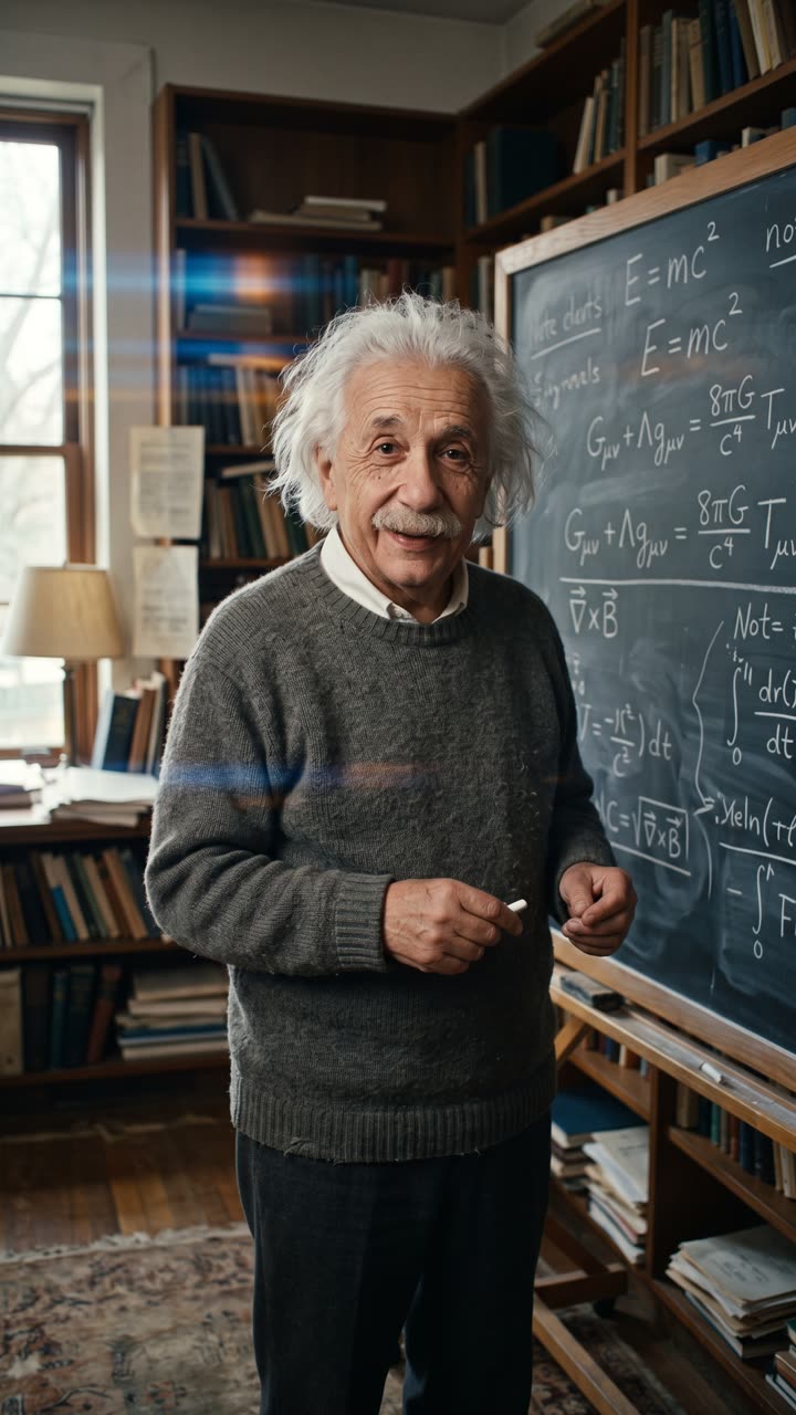 Recado do Einstein em vídeo personalizado