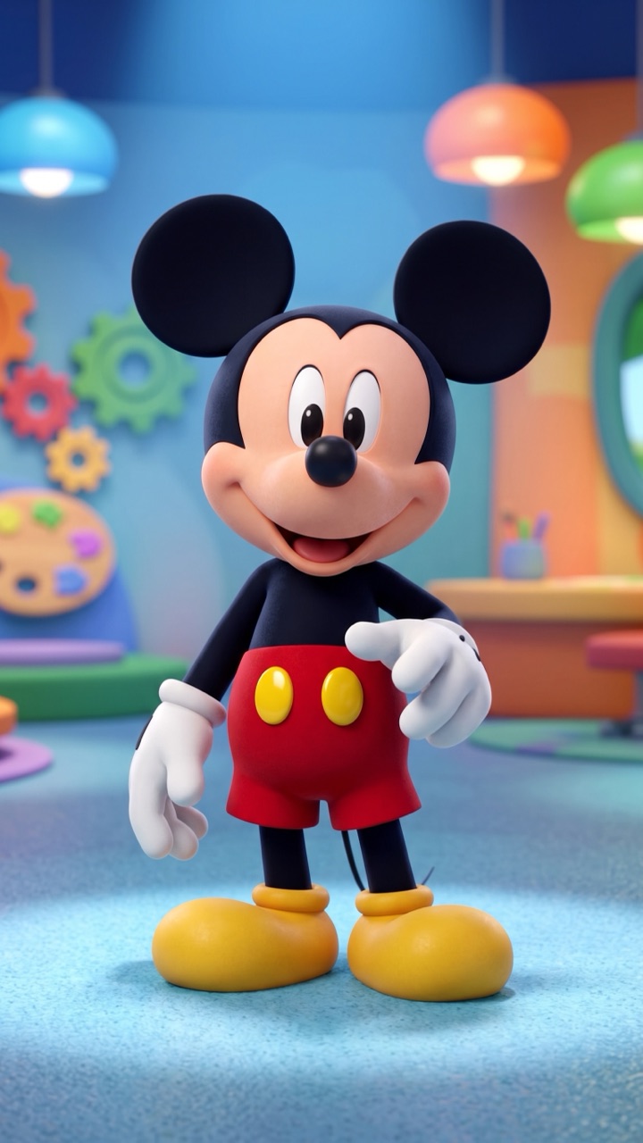 Recado do Mickey em vídeo personalizado