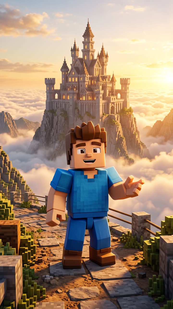 Recado do Minecraft em vídeo personalizado
