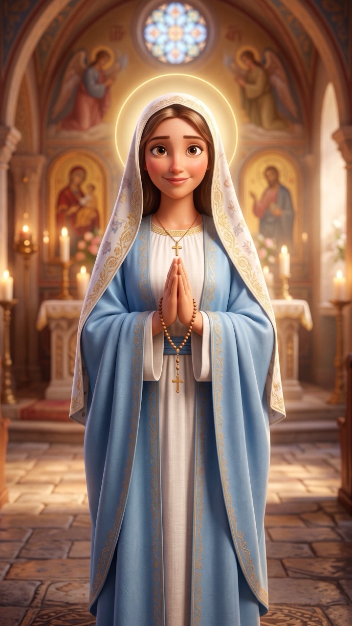 Recado de Nossa Senhora em vídeo personalizado